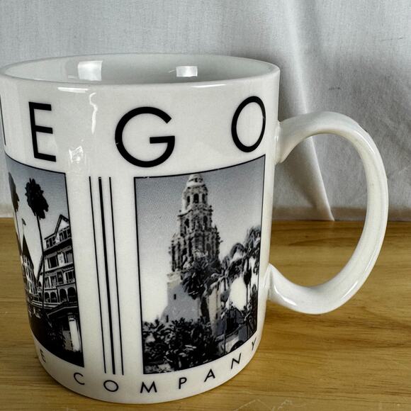 Starbucks San Diego City Scenes Series 2003 Black White Photos Landmarks Mug Cup - Picture 3 of 10